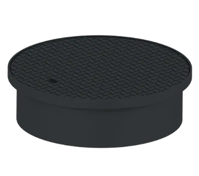 GRAVEL GUARD MANHOLE COVER AND FRAME