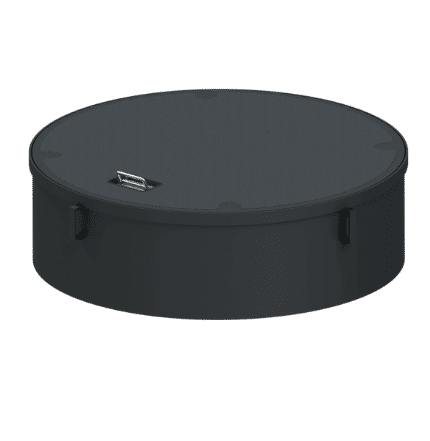 ROUND COMPOSITE COVER AND FRAME