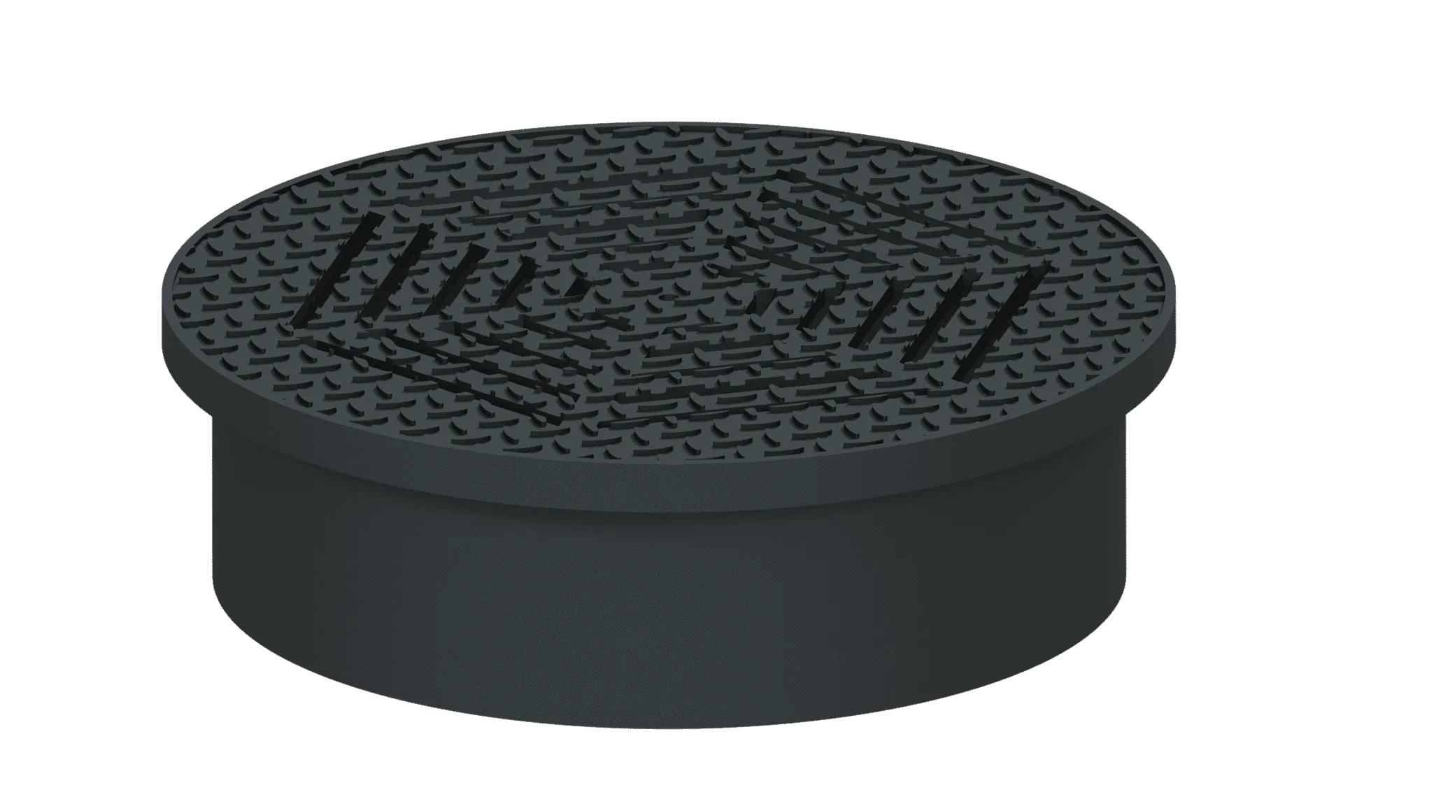 Drain Grate Cover with Gravel Guard Frame