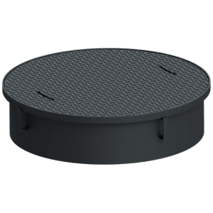 Extra large round manhole lay in