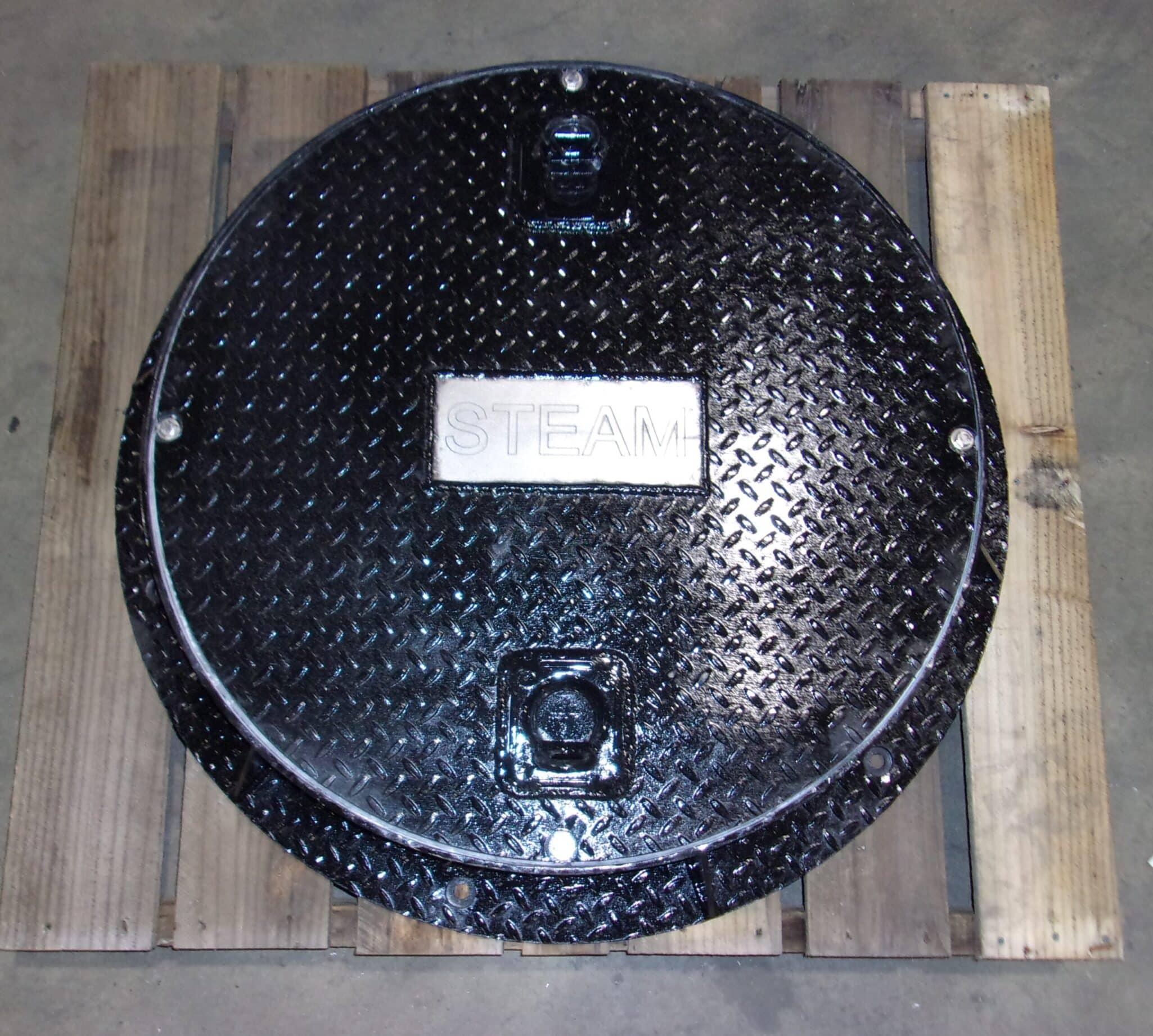 steam manhole cover with flange