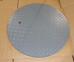 ROUND COVER POWDER COATED GRAY