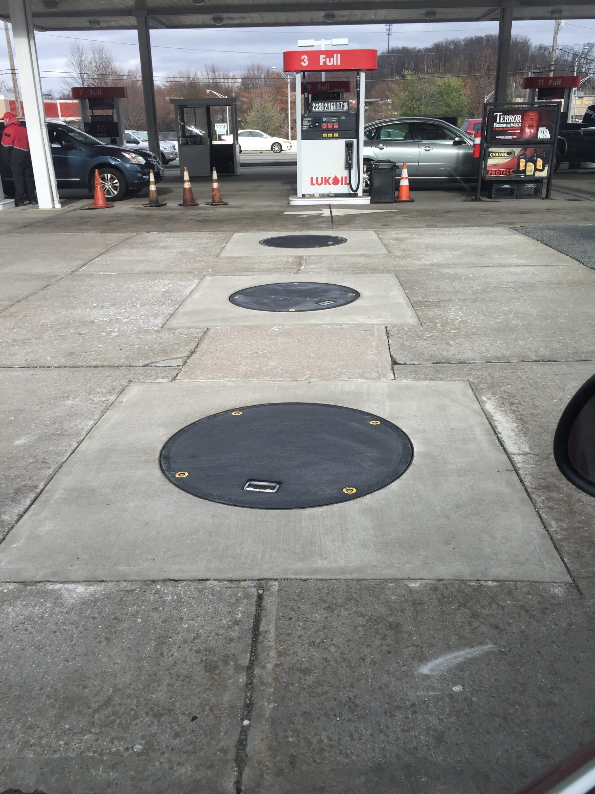 COMPOSITE COVERS INSTALLED AT GAS STATION