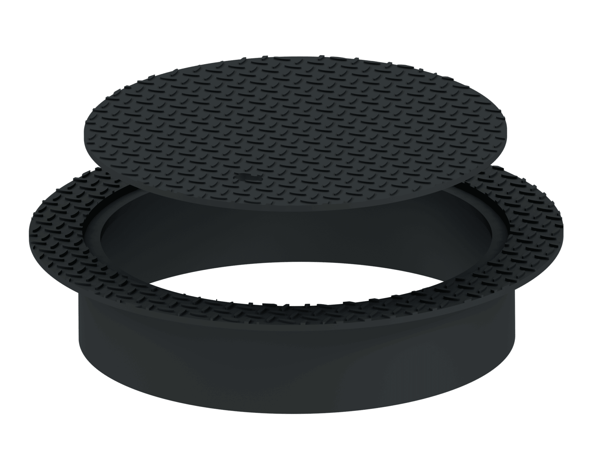 flanged round sewer cover and frame