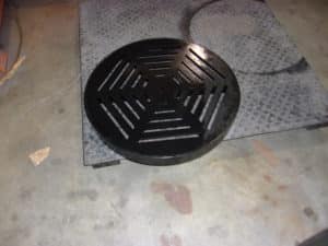 DRAIN GRATE COVER WITH EDGE BAR