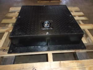 SQUARE BASE FLANGE COVER AND FRAME