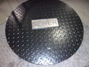 COVER WITH SEWER ID TAG
