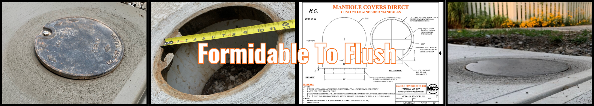 Formidable To Flush Replacement Sidewalk Manhole Cover