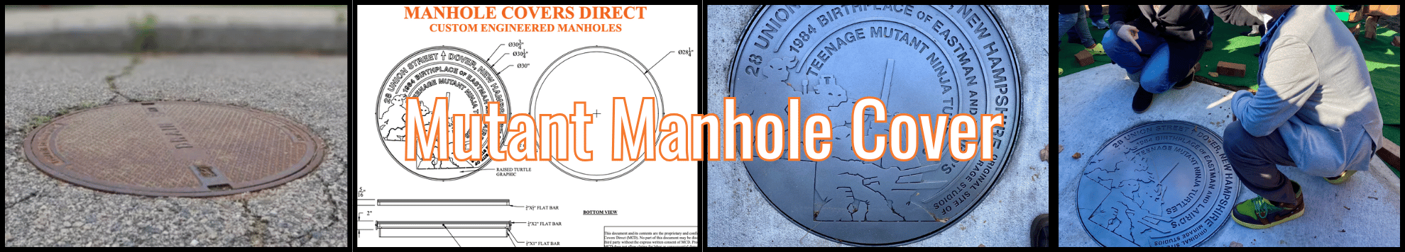 Mutant Manhole Cover Title Image Teenage Mutant Ninja Turtle Manhole Cover